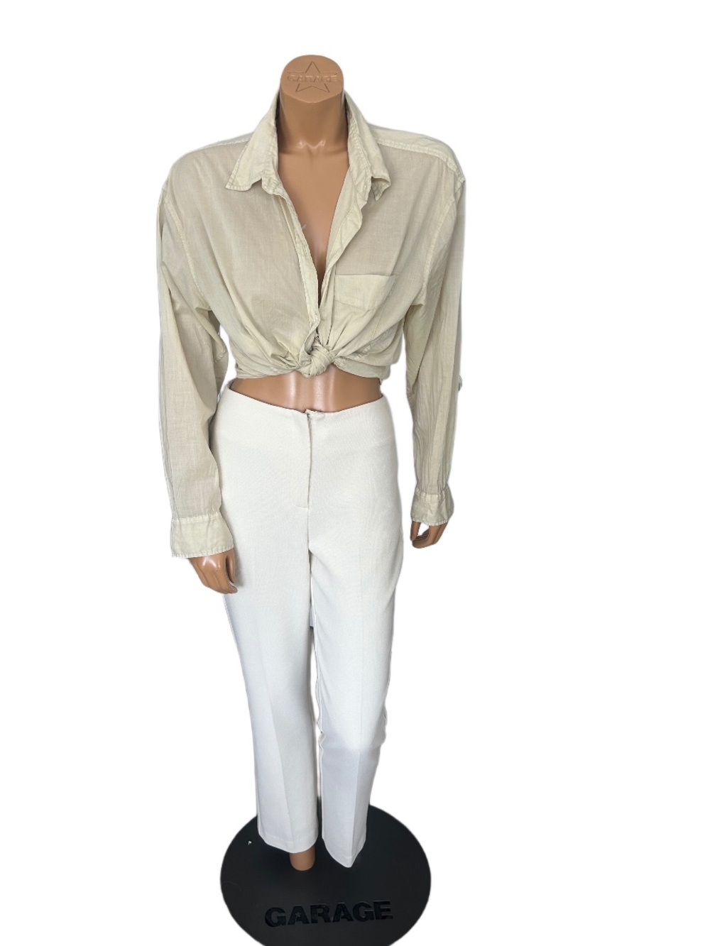 Wilfred Light Cream Button-Down Shirt